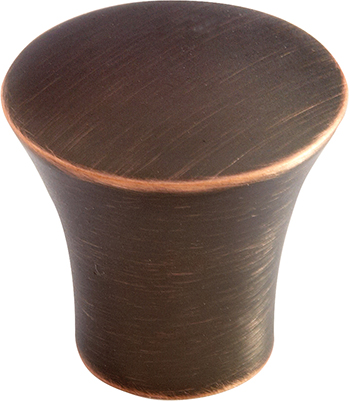 Blackened copper effect knob, 35mm diameter