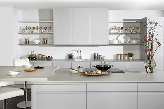 Malmö by Burbidge – handleless kitchen door with integrated finger rail